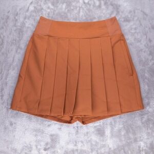 Orange Athleta tennis skort